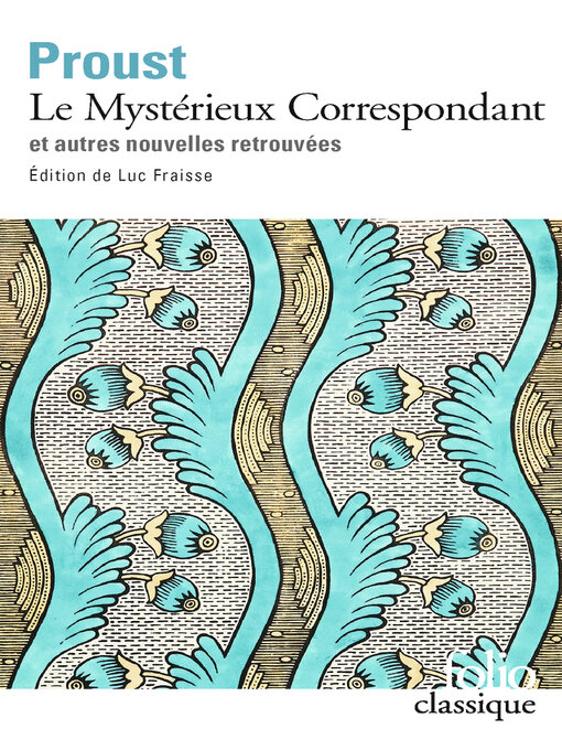 Cover image for Le Mystérieux Correspondant et autres nouvelles retrouvées